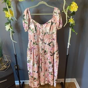 Plus Size Floral Dress